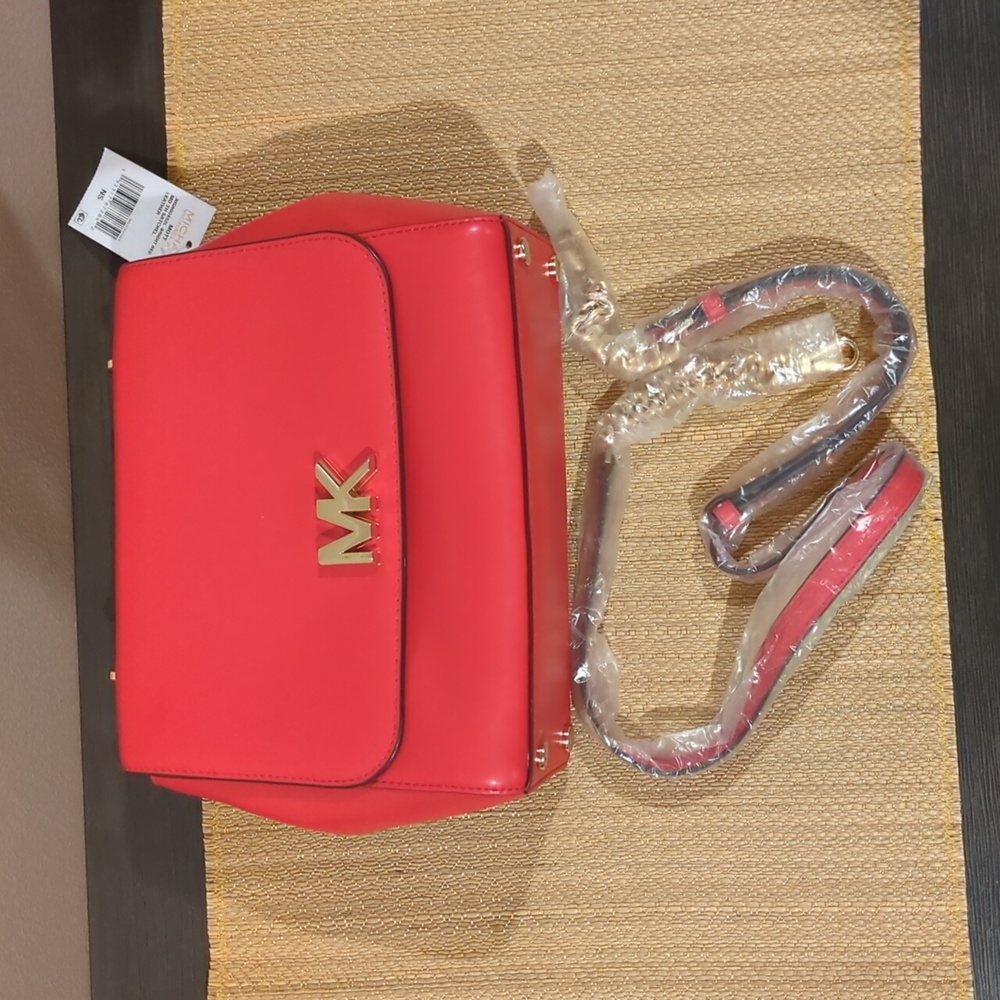 MICHAEL Michael Kors Red Top-Handle Satchel - Picture 8 of 9